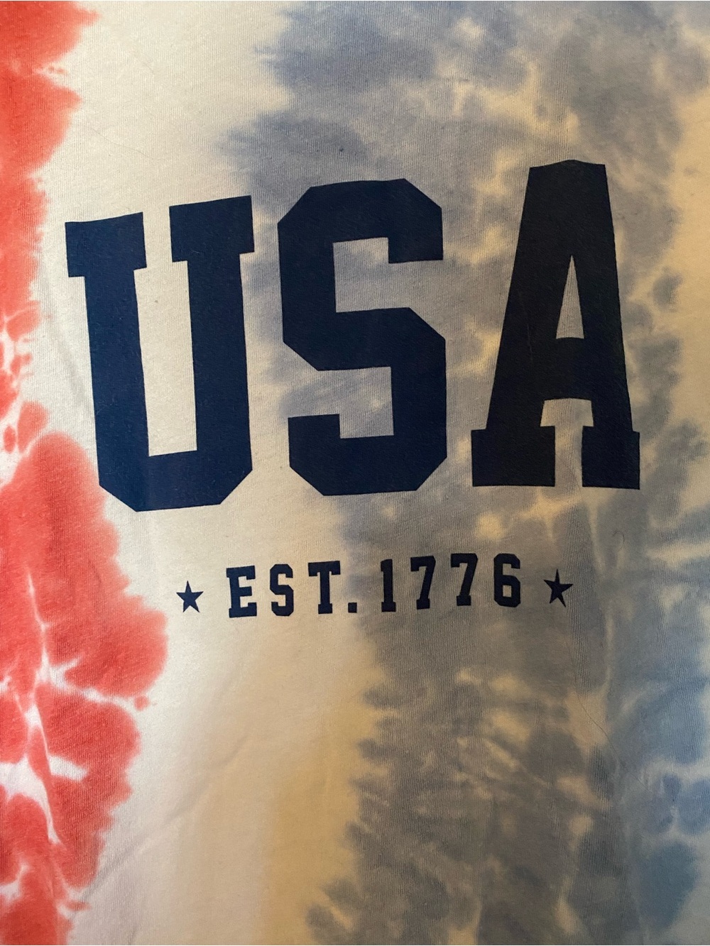 (USA) Maurices Tie-Dye Red, White & Blue